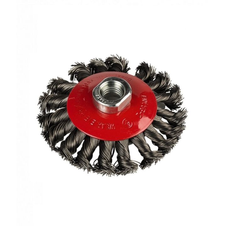 Vírbursti flatur Ø100mm Craftomat M14