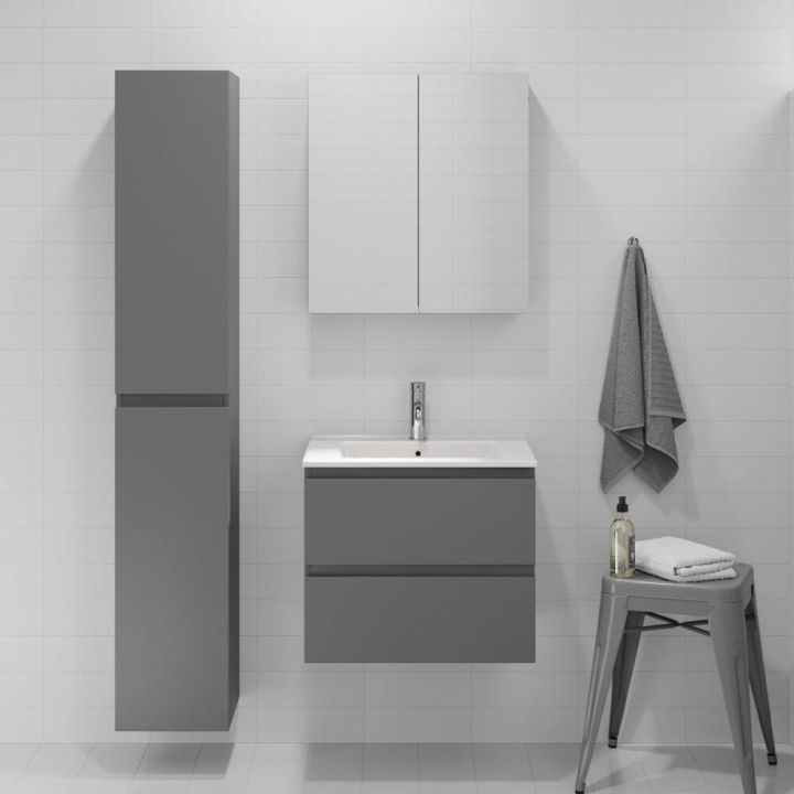 Háskápur Integrated 2 hurðir grár Camden