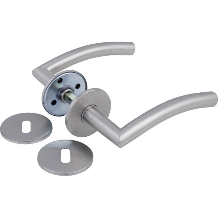 Hurðarhúnn L form með rósettum Jasa 16mm 4mm