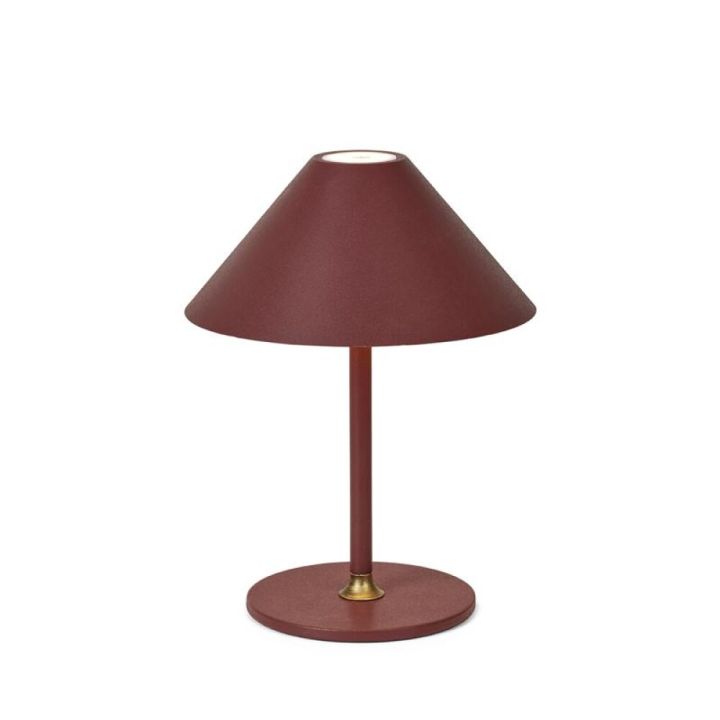 Borðlampi LED þráðlaus Hygge 3W IP54 19cm brúnn