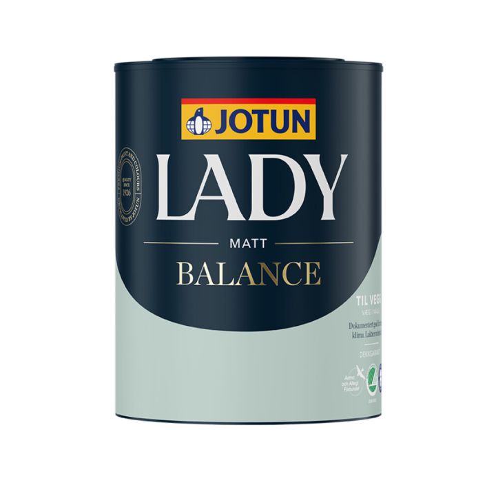 Veggmálning Lady Balance+ hvítur grunnur 680ml Jotun