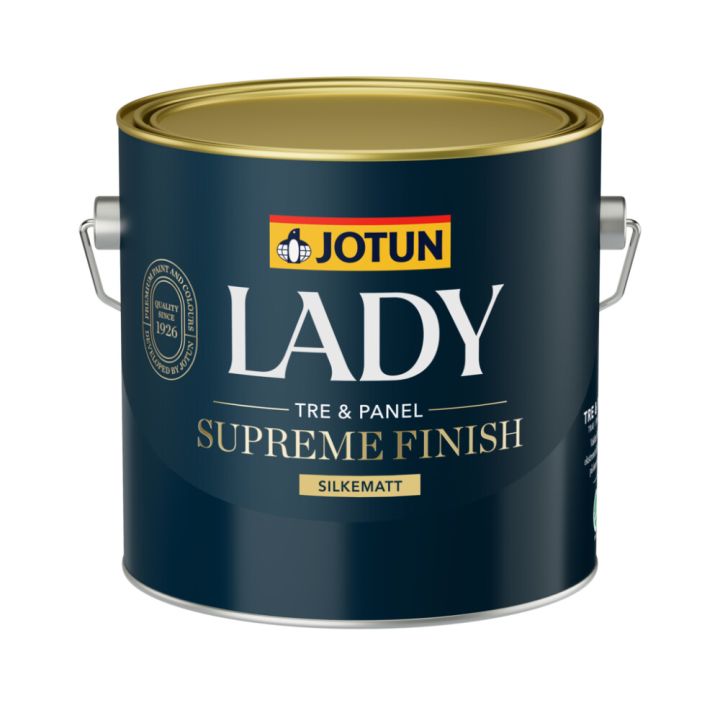 Olíumálning Lady Supreme Finish 15 hvítur grunnur 2,7L Jotun