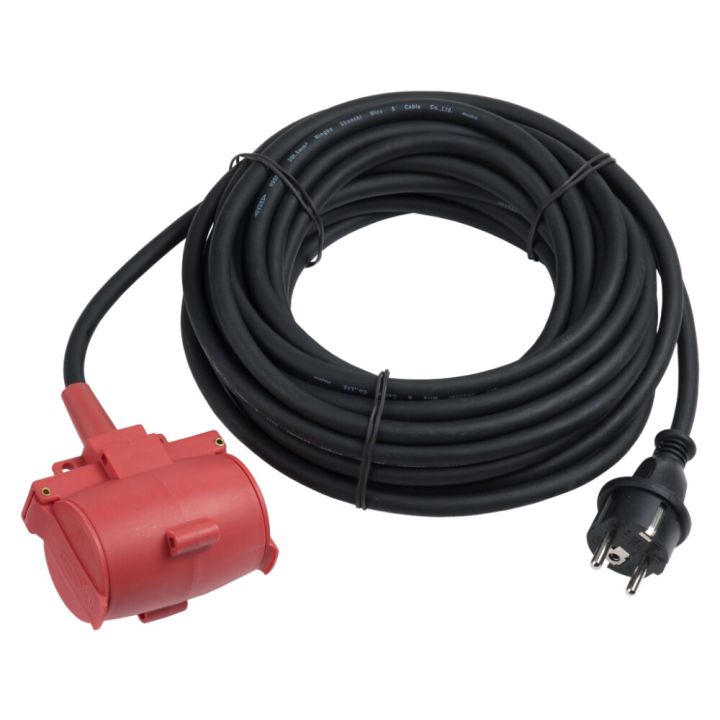 Framlengingarsnúra gúmmí tvöföld 3x1,5Q IP44 10m Airam