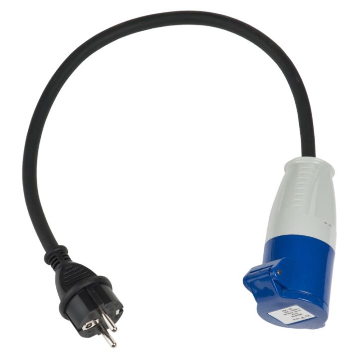 Breytisnúra Schuko í CEE 0,5m IP44 Airam