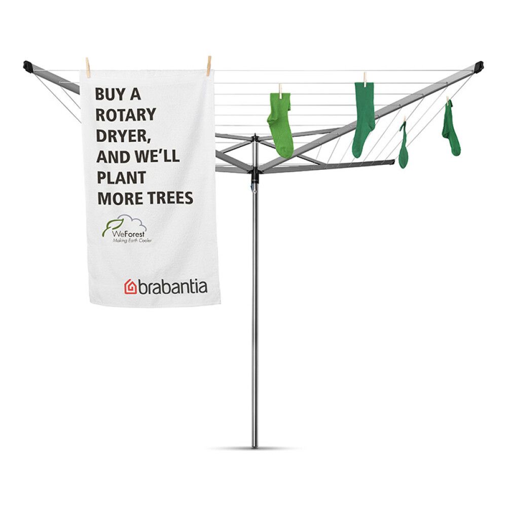 Þvottasnúra 190x189x189 cm Brabantia