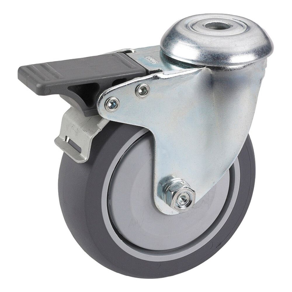 Húsgagnahjól með bremsu 50x19mm 45kg