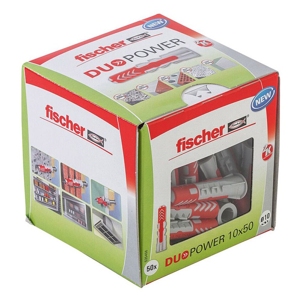 Múrtappi 10x50mm Fischer Duopower 50stk