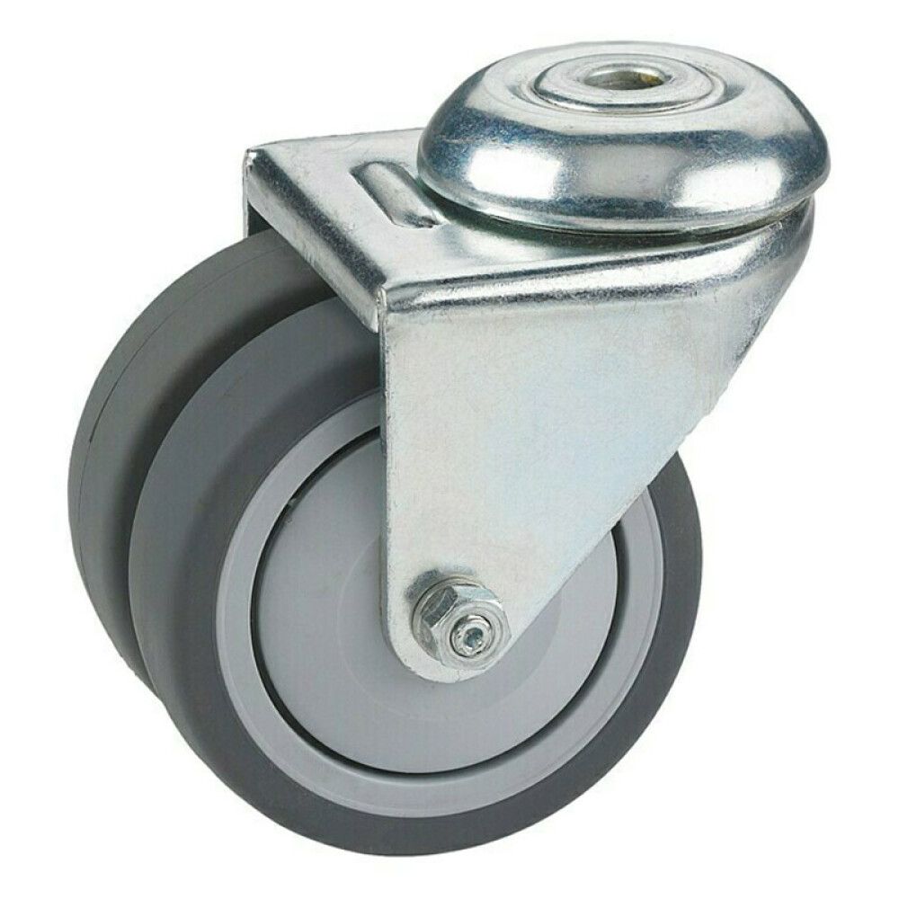 Snúningshjól Dörner & Helmer tvöfalt 75mm 100kg