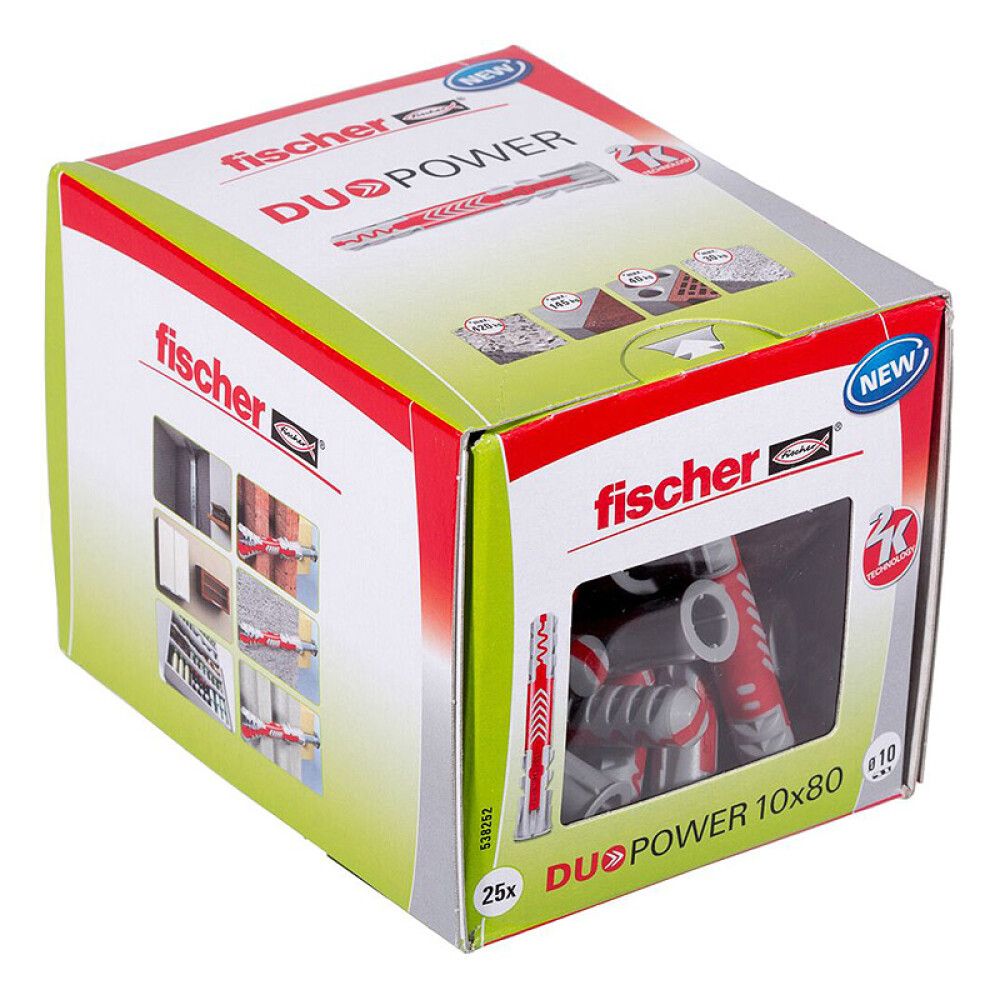 Tappi alhliða 10x80mm Fischer Duopower 25stk