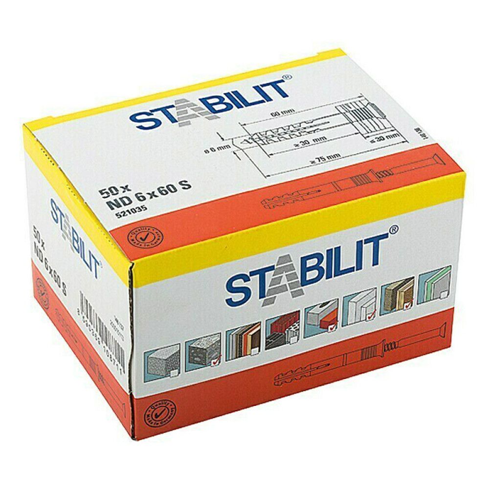 Rekskrúfa 6x60mm Stabilit 50stk 