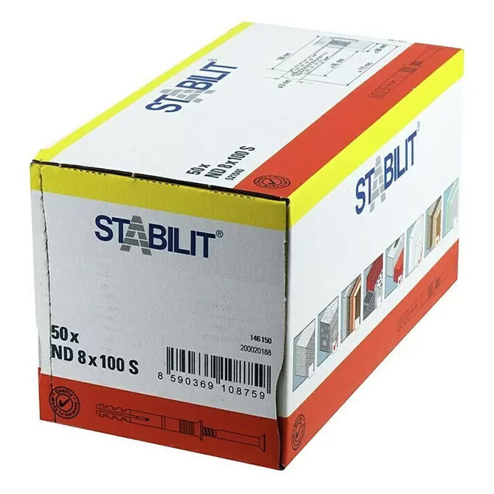 Rekskrúfa 8x100mm Stabilit 50stk 