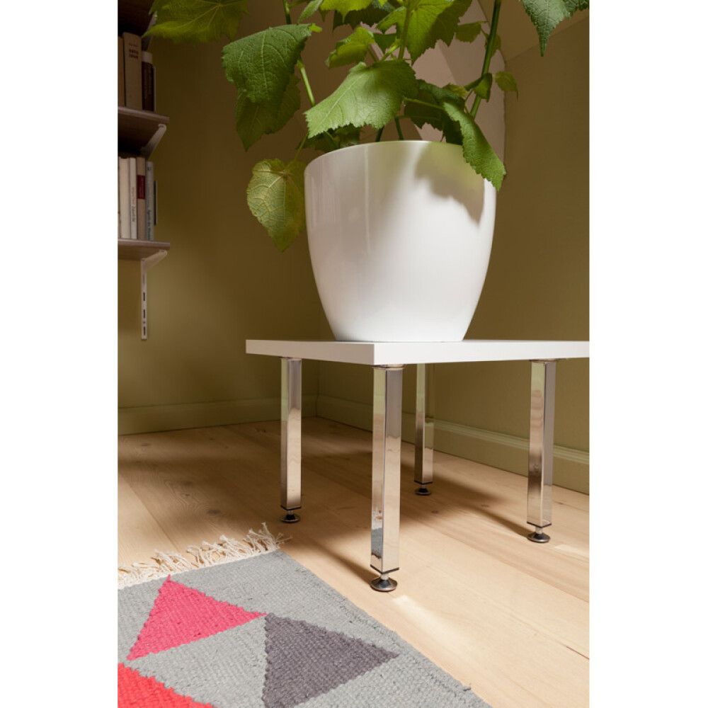 Borðfótur 25x25x200 mm Element-System króm