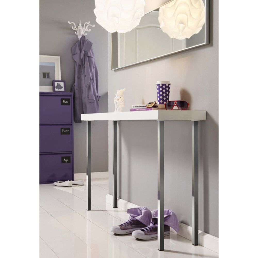 Borðfótur 25x25x100 mm Element-System grár