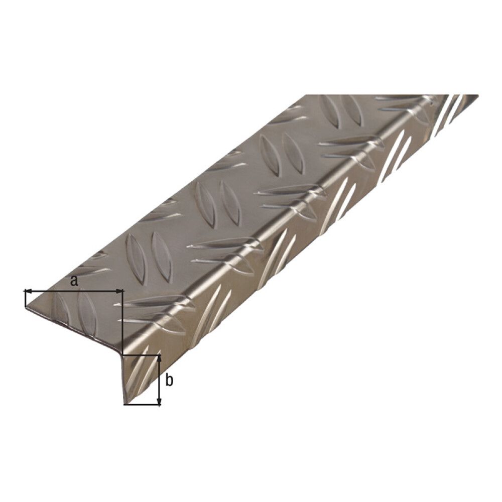 Vinkill ál 43,5x23,5x1,5 mm 1 m rifflaður