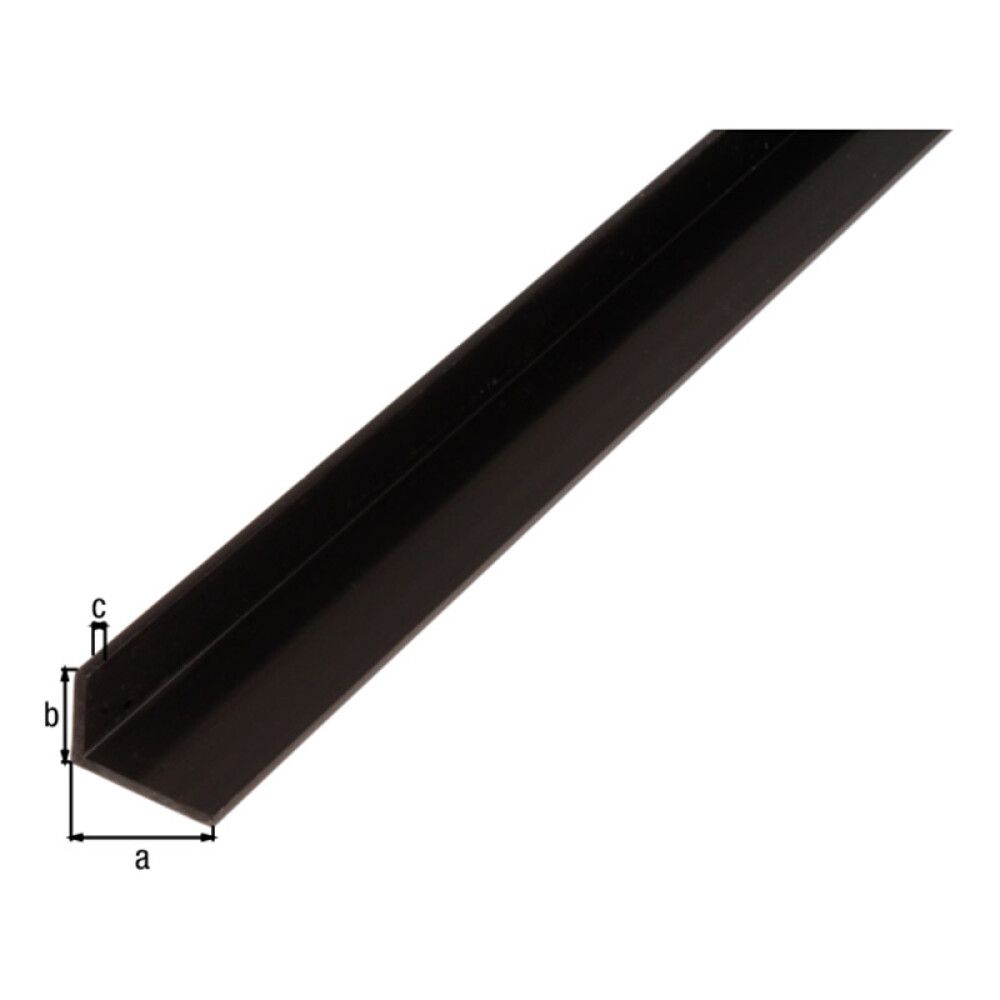 Vinkill PVC 40x10x2 mm 1 m svartur