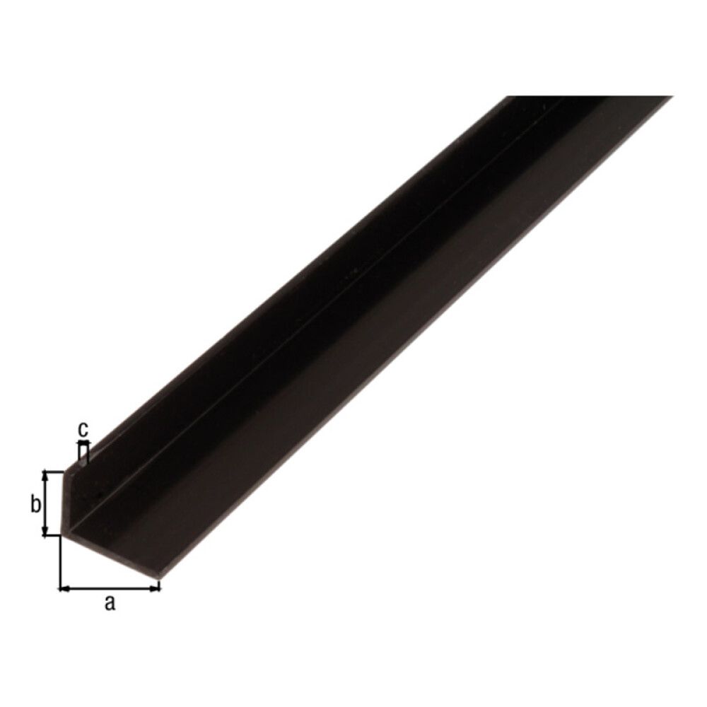 Vinkill PVC 40x10x2 mm 2 m svartur