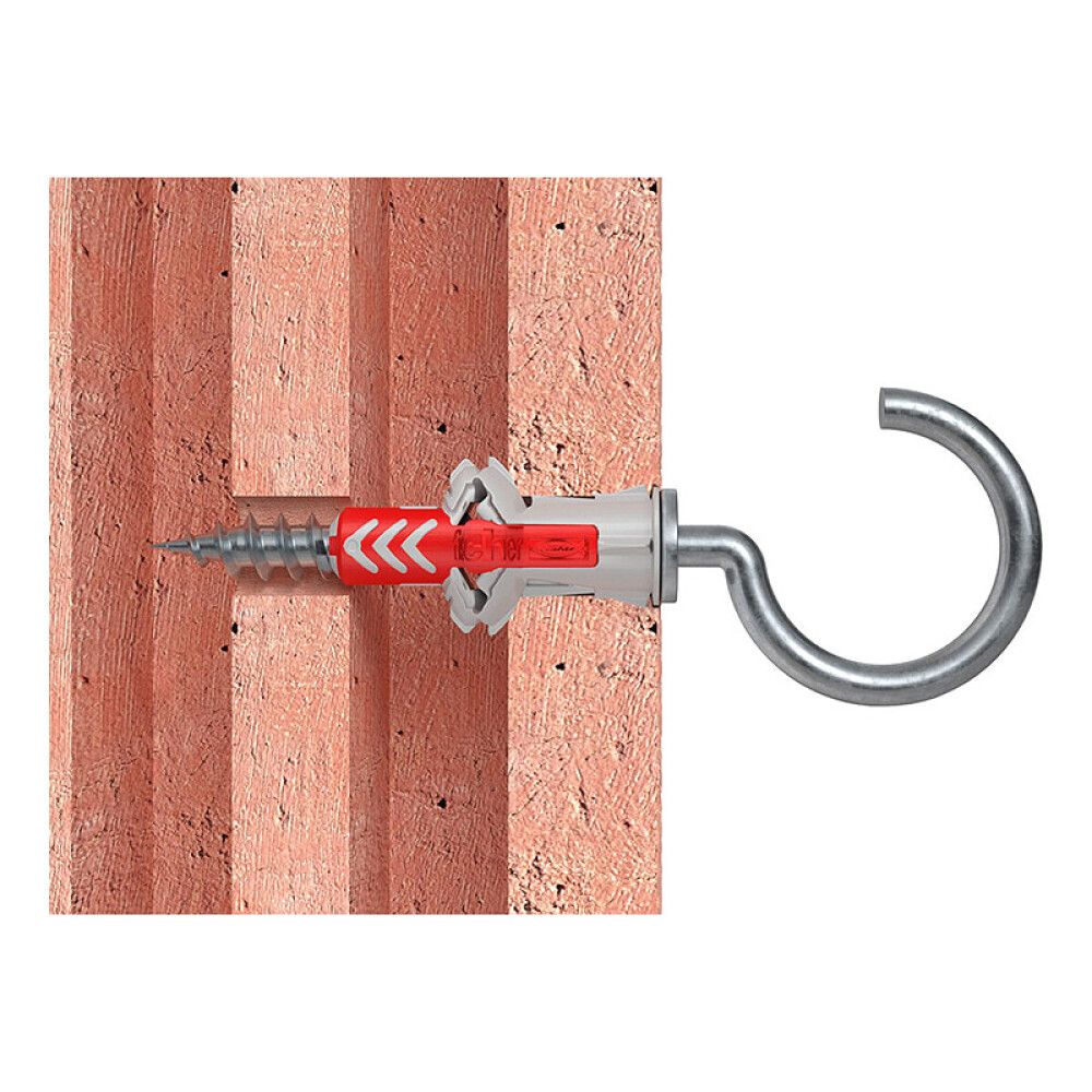 Múrtappi 6x30mm Fischer Duopower 6stk með krók