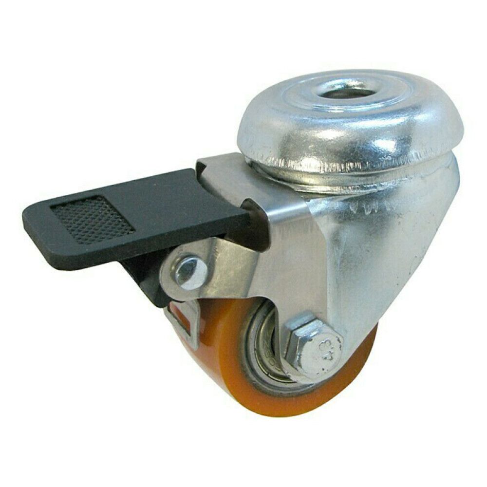 Snúningshjól með bremsu 58x35mm 100kg