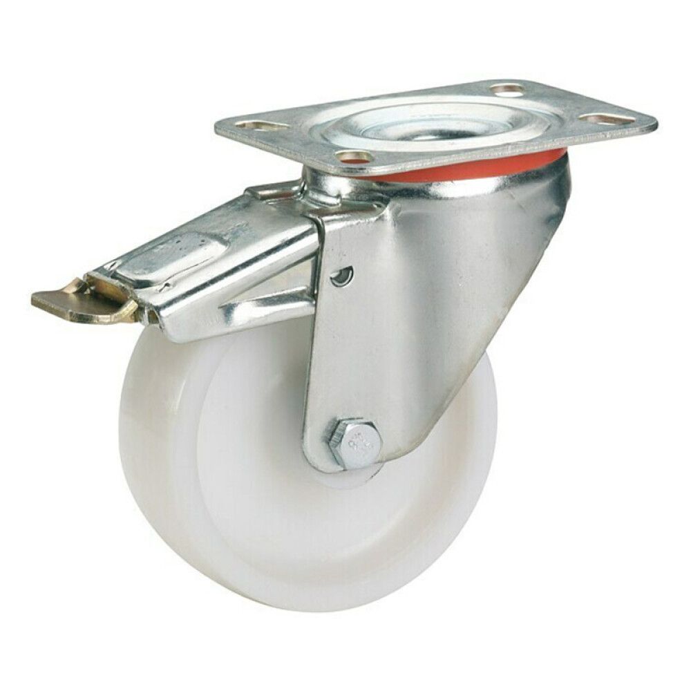 Snúningshjól með bremsu 125x157mm 220kg