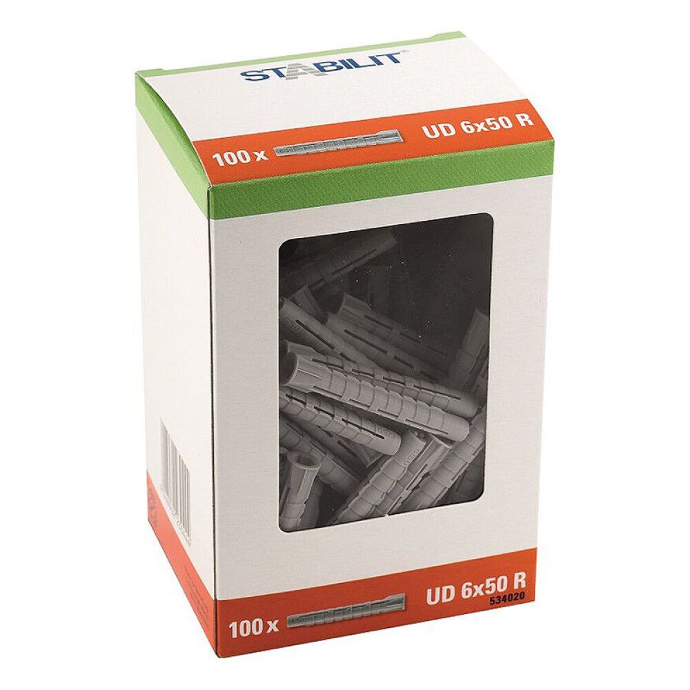 Múrtappi 6x50mm Stabilit R 100stk