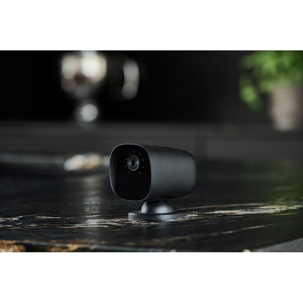 Öryggismyndavél 1080p utandyra/innandyra Sikkerthjem svört