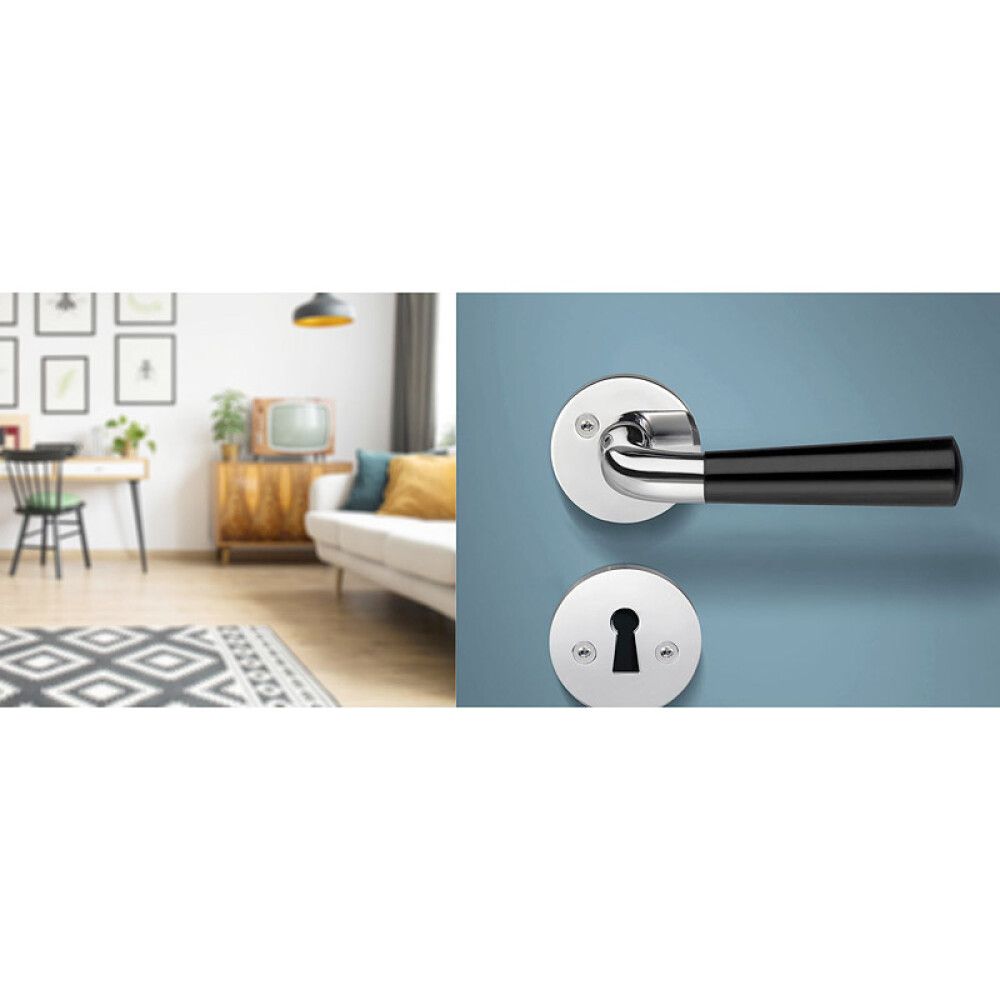 Hurðarhúnn Beslagsboden B875KN svartur