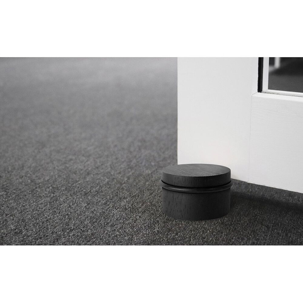 Hurðastoppari 7,6x4,5 cm svartur