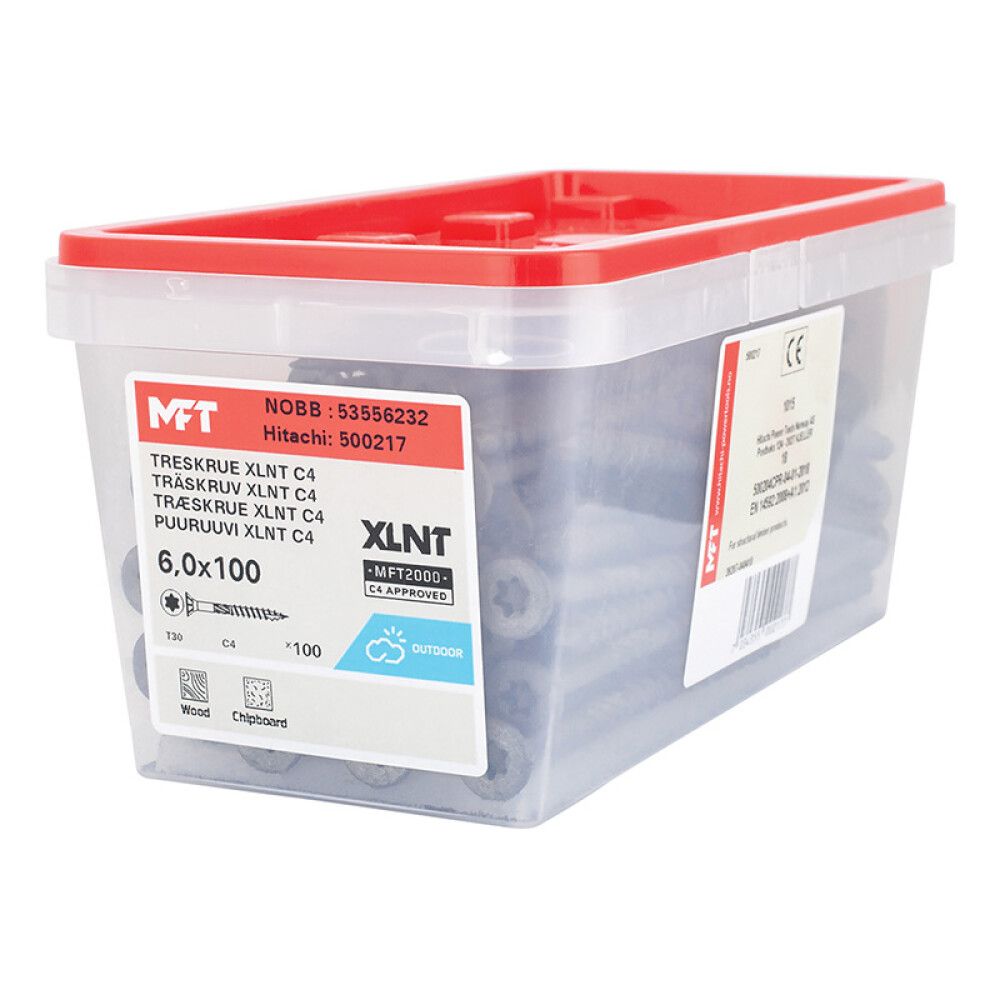 Tréskrúfur Ø6x120mm 100stk TX30 MFT C4