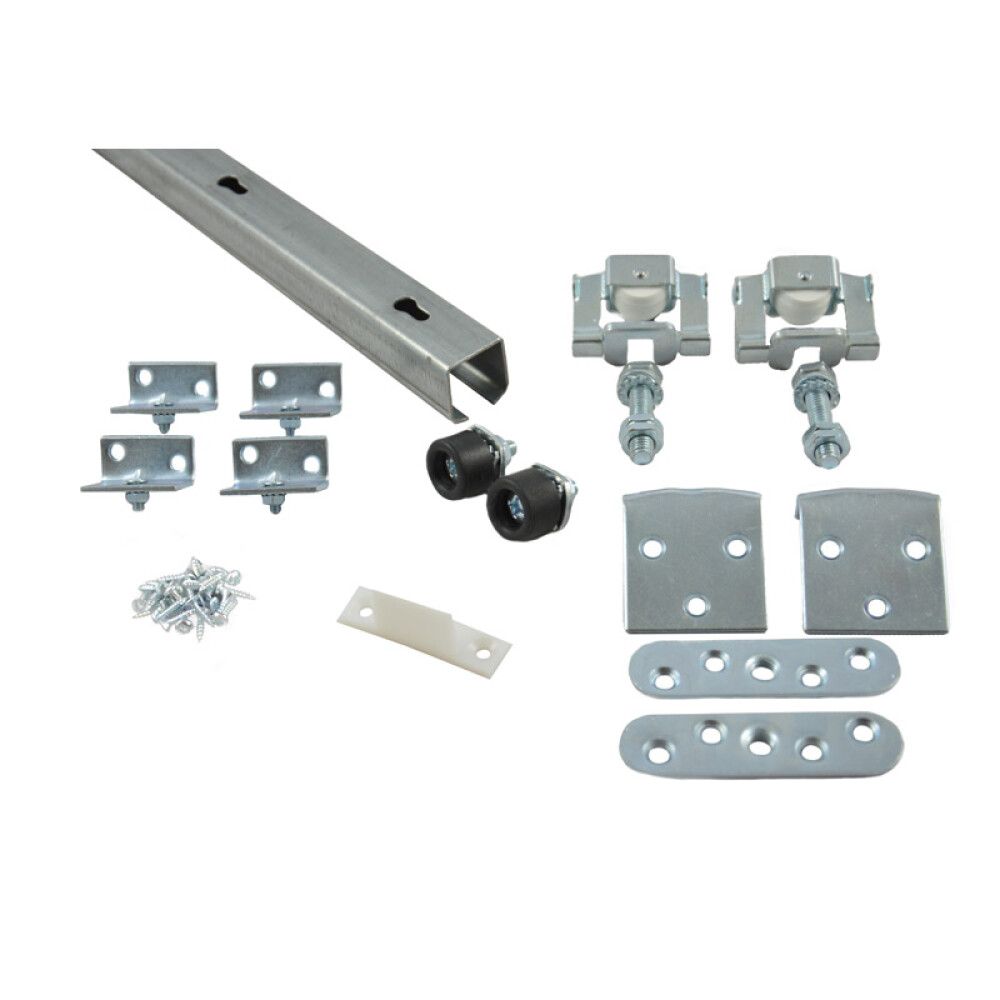 Rennihurðabraut gul sería 1,55m hámark 40kg 71-90cm hurð