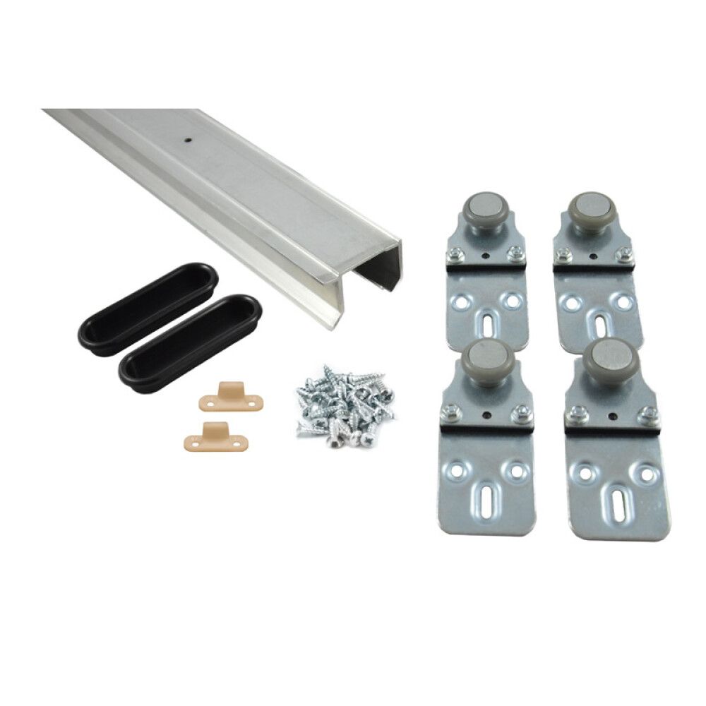 Rennihurðabraut 1200 mm hámark 28kg blá sería