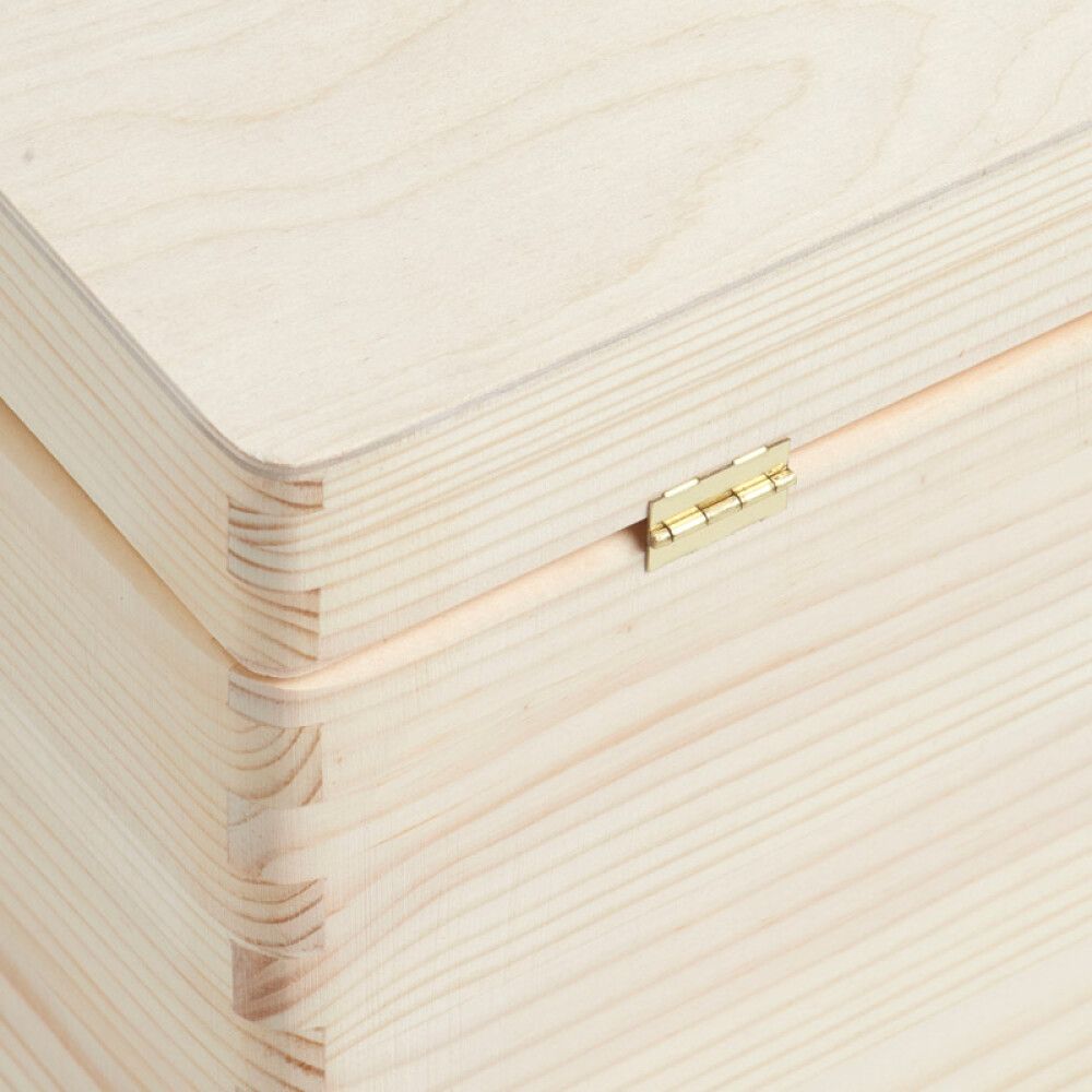 Trékassi með loki 60x40x24 cm