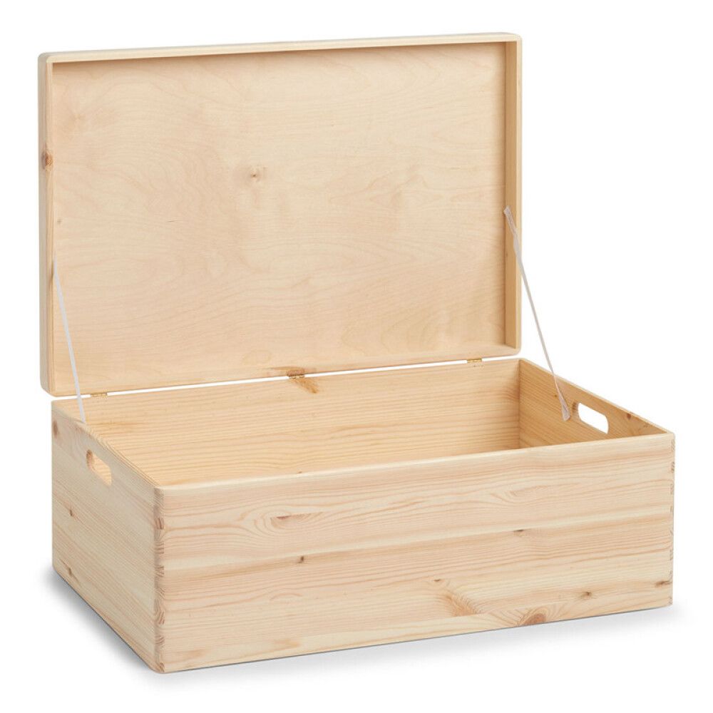 Trékassi með loki 60x40x24 cm