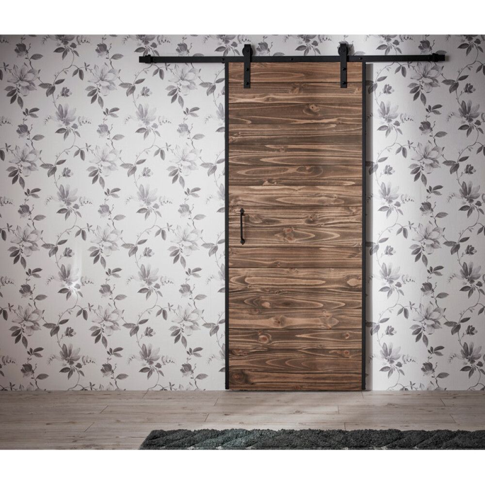 Rennihurðarbraut 200 cm Habo Retro svört