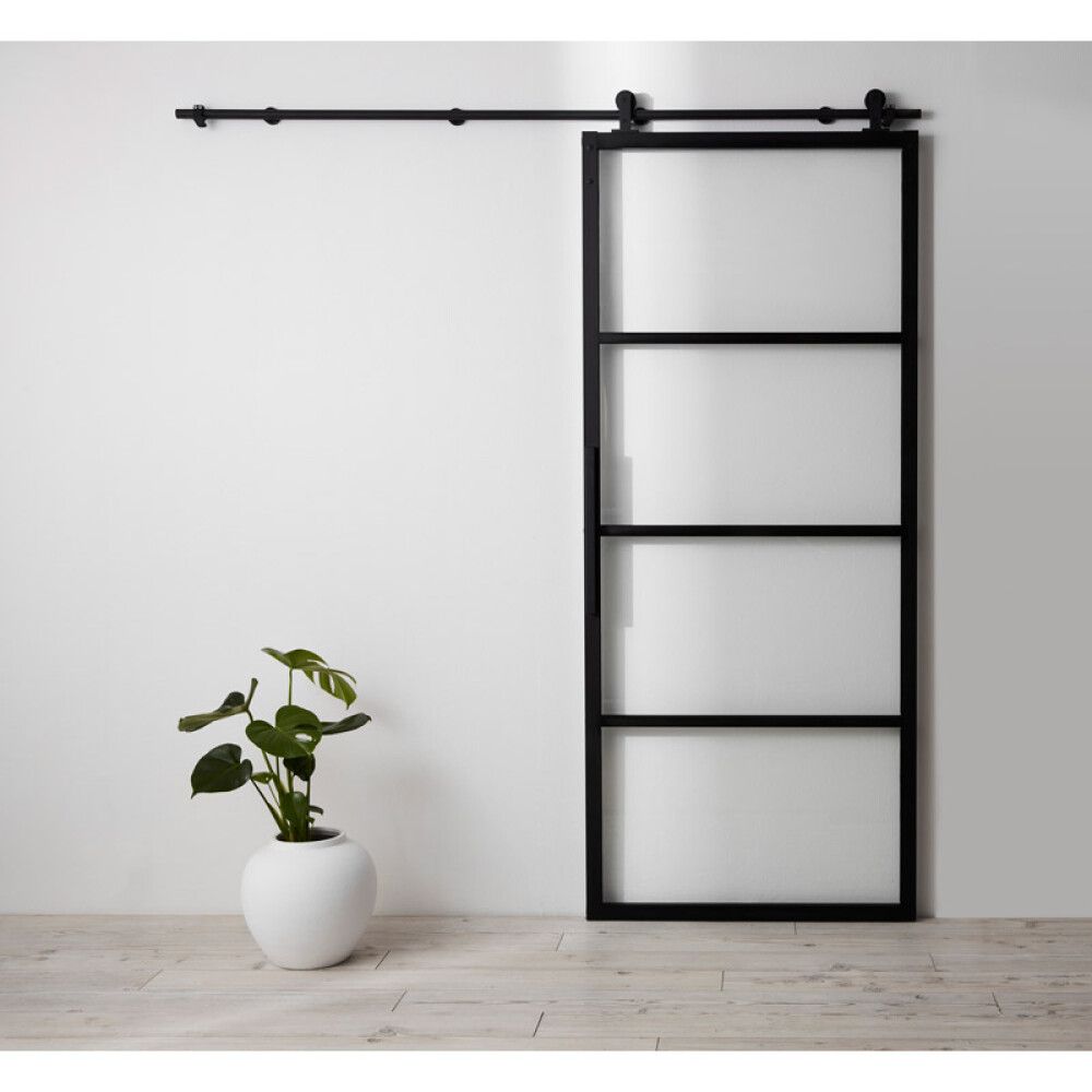 Rennihurð 900x2133 mm Habo Square glass