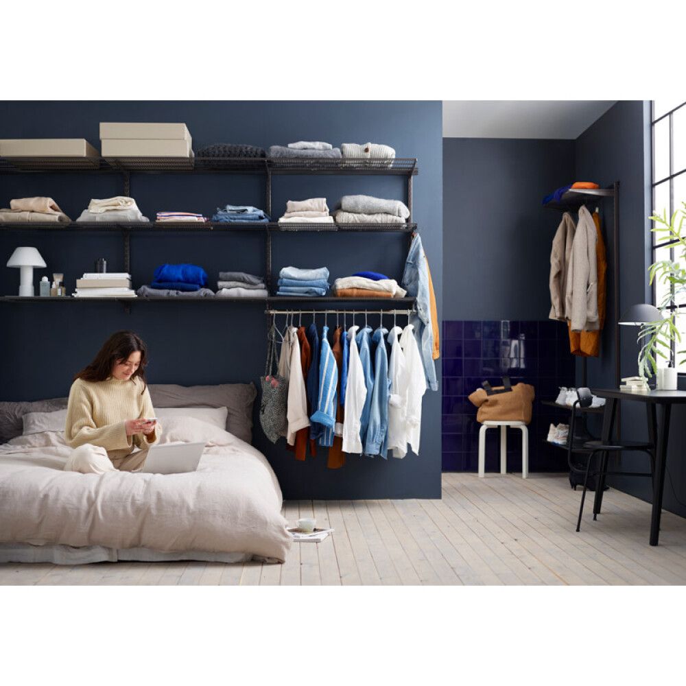 Karfa fyrir Elfa hillukerfi 431x10x80 mm brún