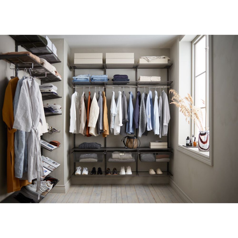 Skúffubraut fyrir grind 605x430x25 mm Elfa brún