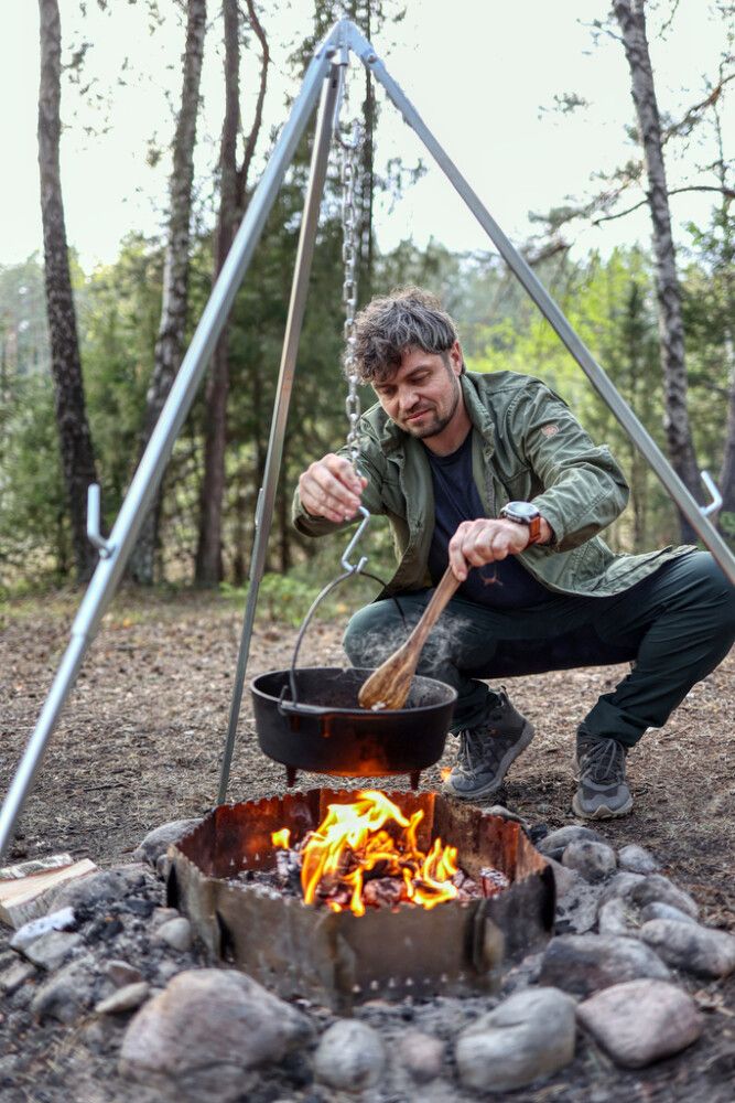 Þrífótur fyrir eldstæði galv. stál 105cm Petromax