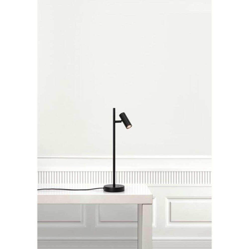 Borðlampi LED Omari svartur 40 cm