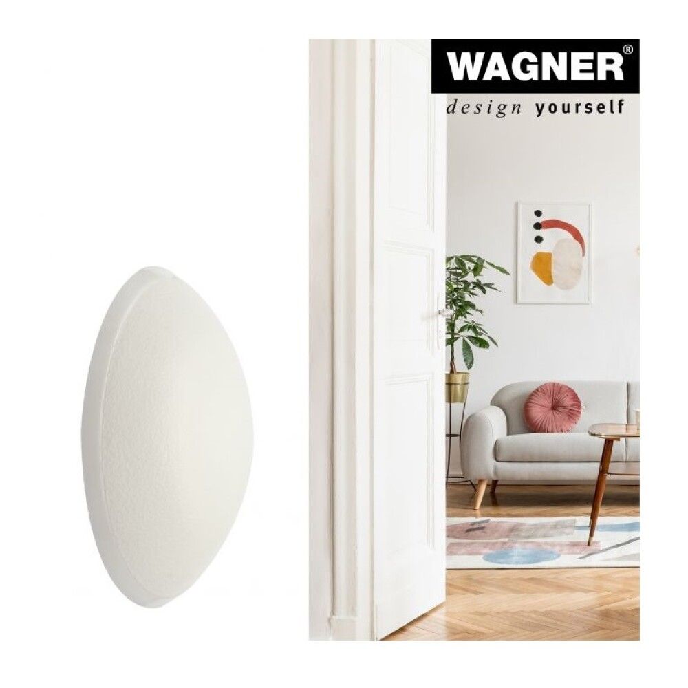 Hurðastoppari á vegg Wagner Ø60mm hvítur