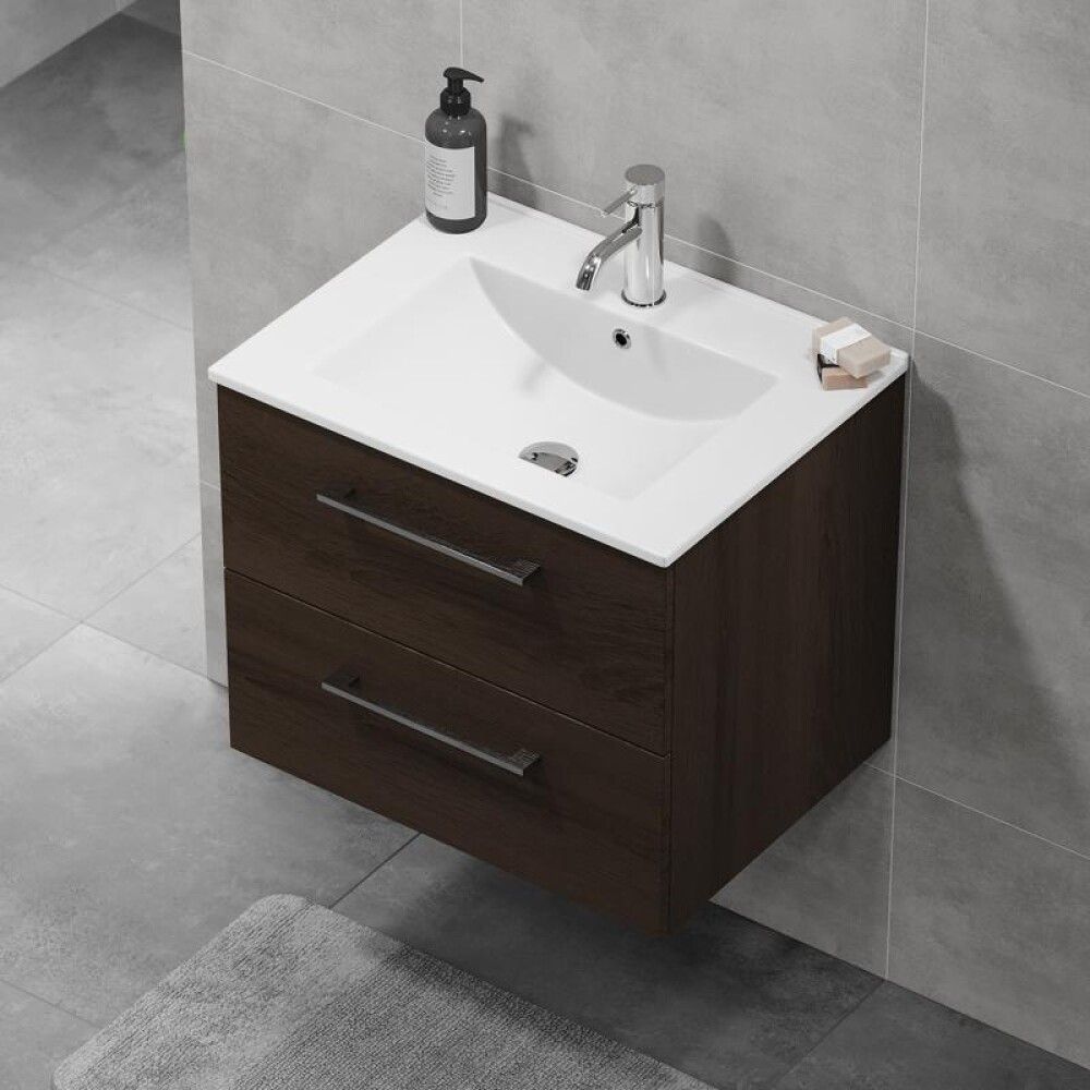 Handlaugarskápur 60cm Camden hnota