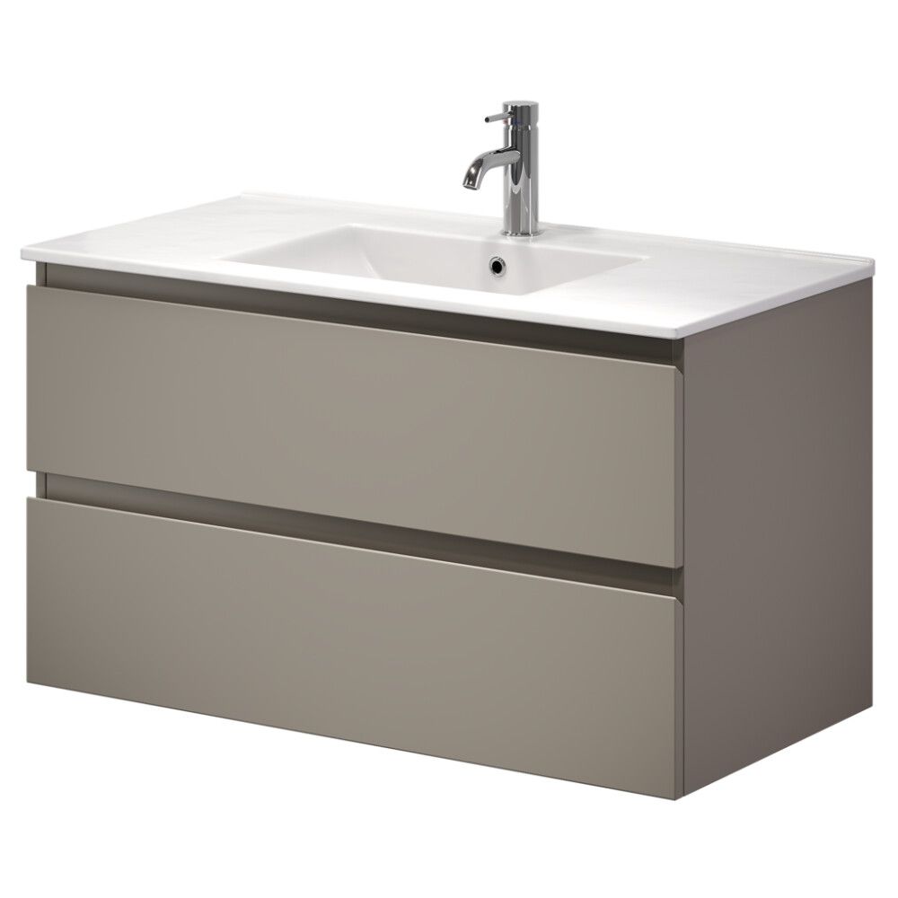 Baðinnrétting með handlaug 90 cm Camden Integrated Marakesh