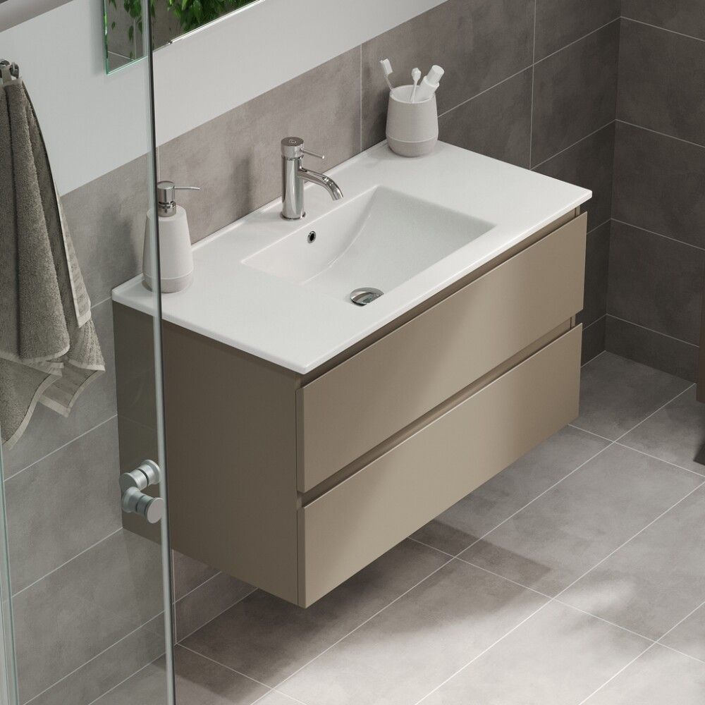 Baðinnrétting með handlaug 90 cm Camden Integrated Marakesh