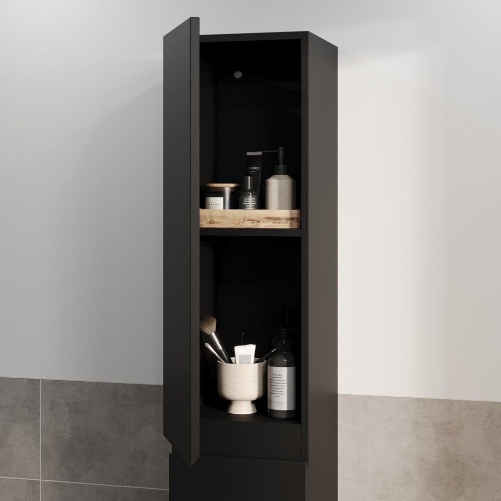 Háskápur Integrated 2 hurðir svartur Camden