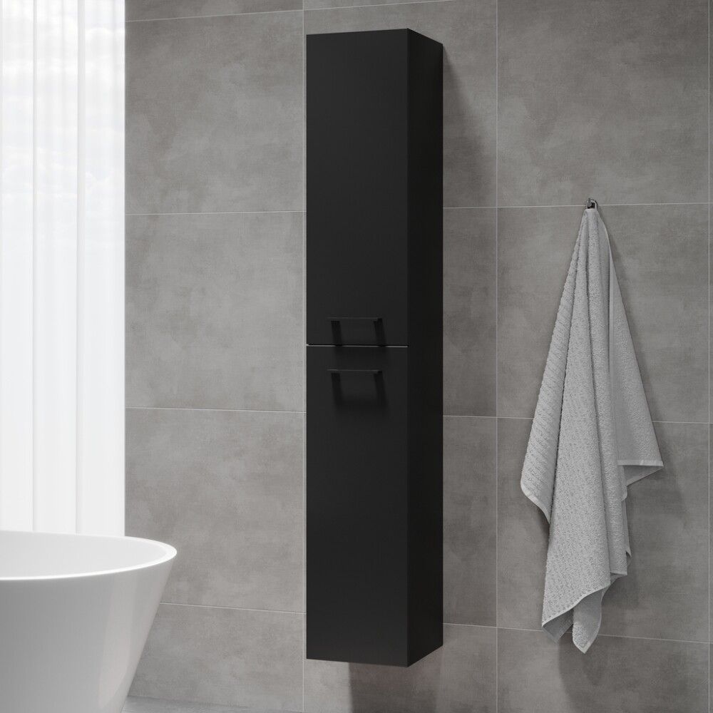 Háskápur 30x32x174cm Camden matt svartur