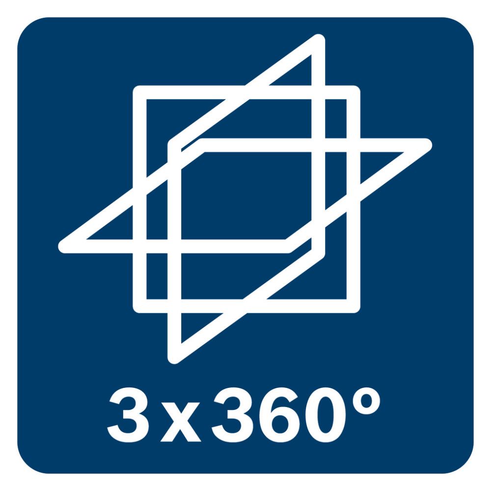 Línulaser rauður 3x360° 4x1,5V Bosch GLL3-80