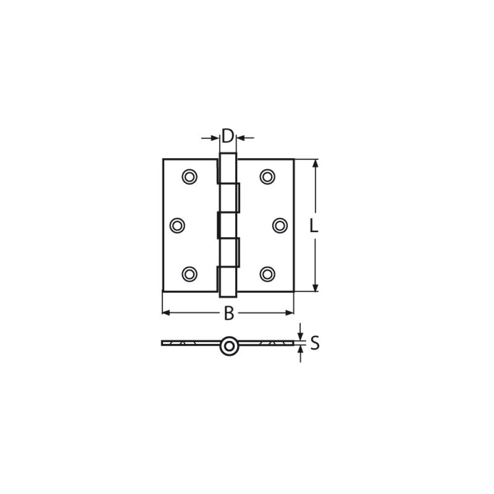 Lamir 75x75 mm Marinetech A2