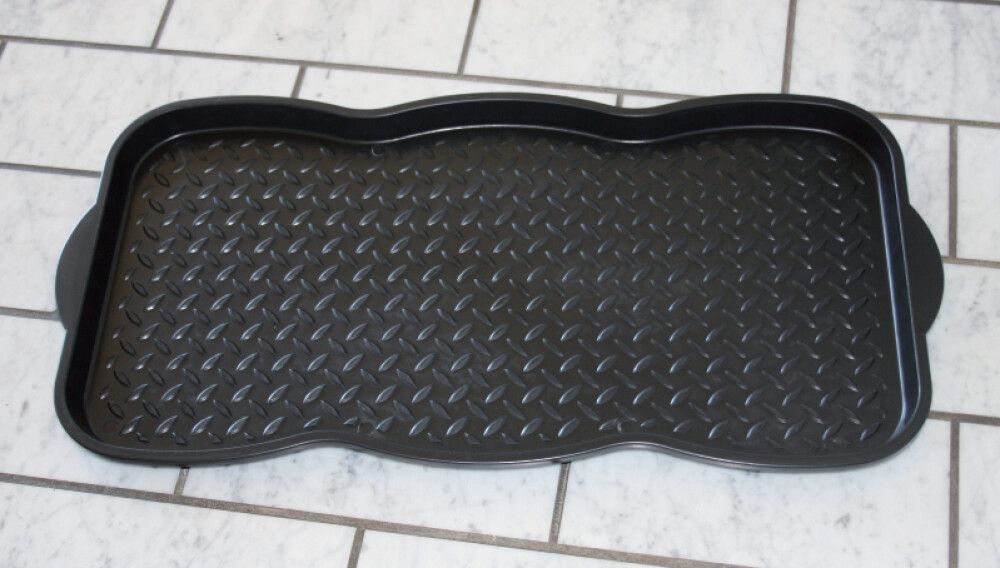 Bakki fyrir skó 75x38 cm Svartur