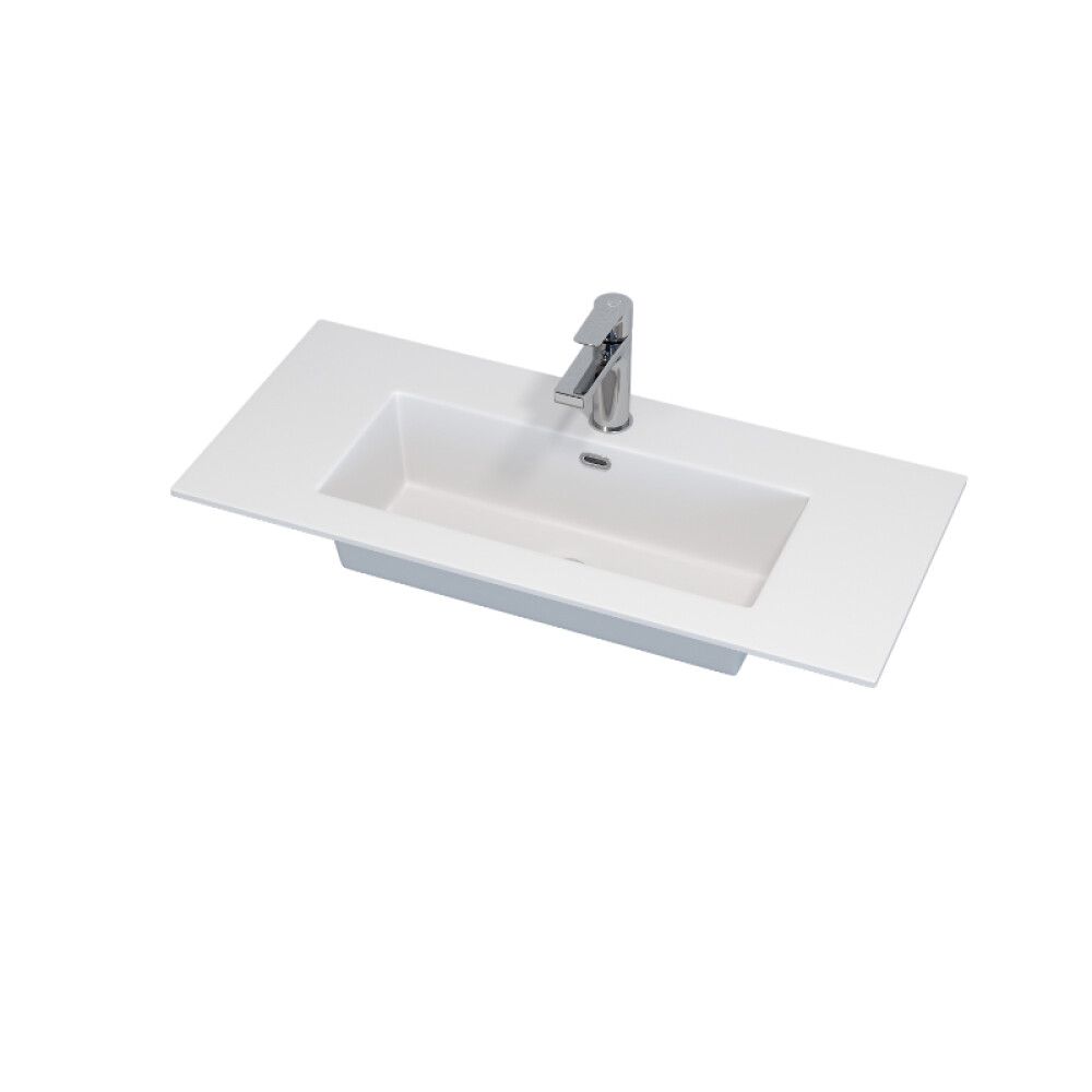 Handlaug 80x36 cm Svanholm Heimdal matt hvít