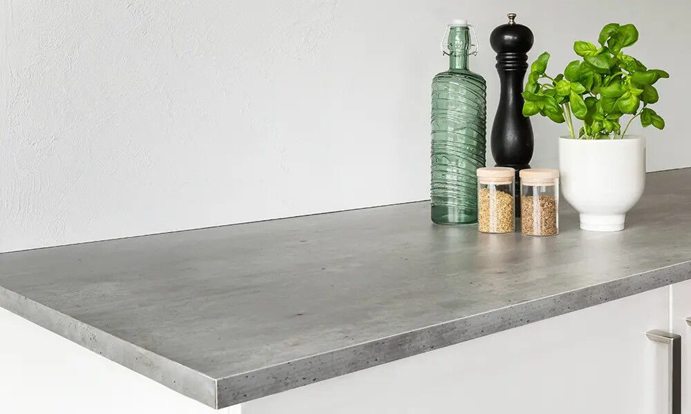 Borðplata 635x3020x22 mm Wallmann Trend grá