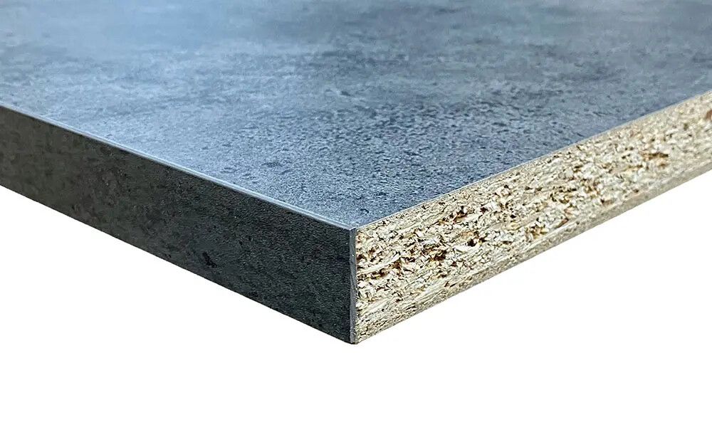 Borðplata 635x3020x22 mm Wallmann Trend slate dökkgrá